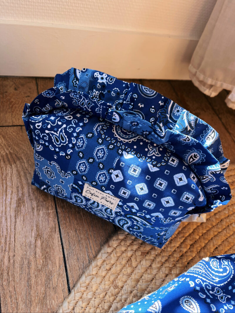 Trousse de toilette M | Louise bleue