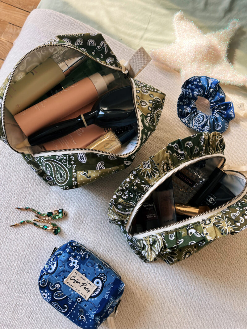 trousse de toilette bandana