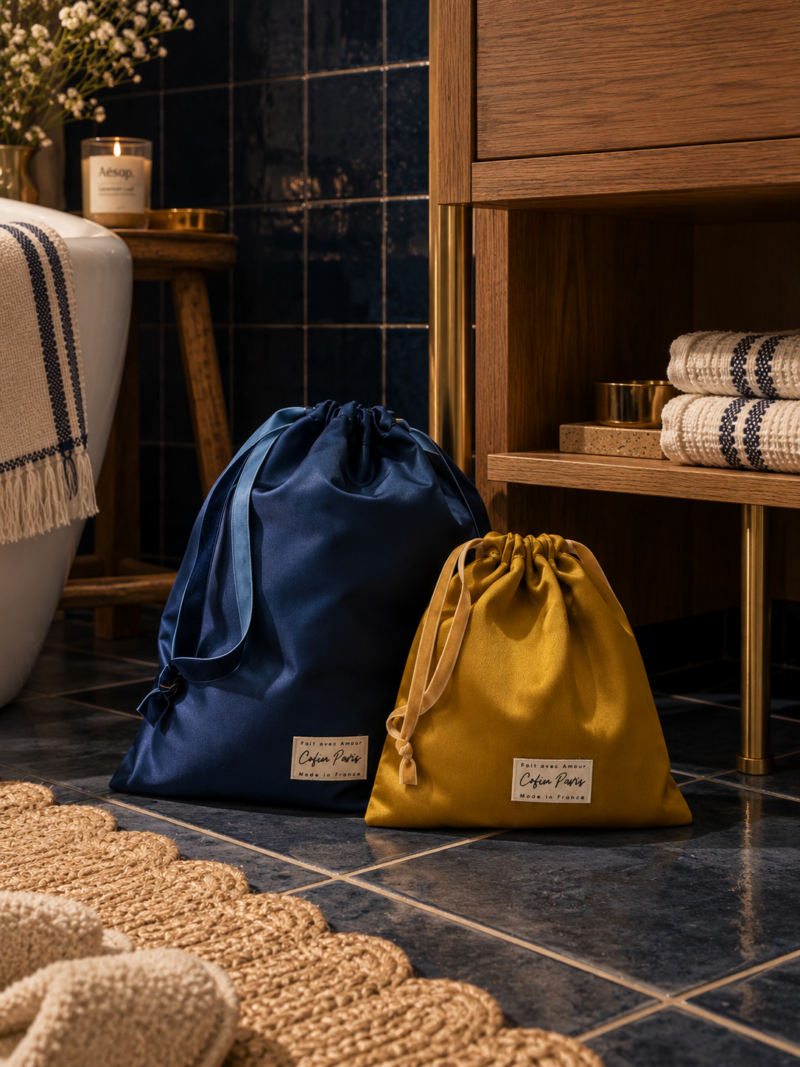 Duo de pochons de voyage Céleste S-M | Céleste
